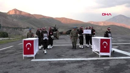 HAKKARİ ŞEHİTLERİ TÖRENLE MEMLEKETLERİNE UĞURLANDI - 2