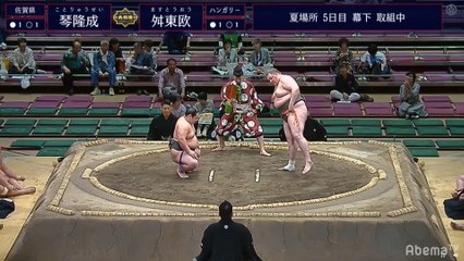 Kotoryusei vs Masutoo - Natsu 2019, Makushita - Day 5