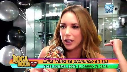 Érika Vélez se pronuncia sobre su supuesto cambio de canal