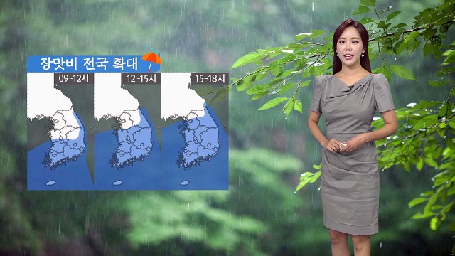 [날씨] 장맛비 전국 확대...동해안 집중호우 주의 / YTN