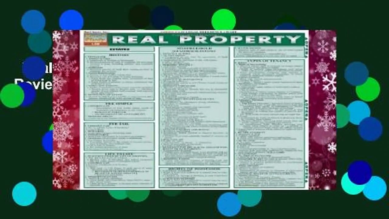Real Property (Quickstudy: Law)  Review