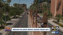Median islands being added near Arizona State University
