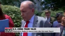 U.S., China to relaunch trade talks; U.S. exempts medical, electronics from tariffs