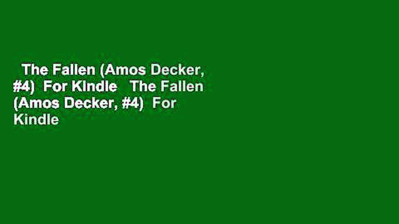 The Fallen (Amos Decker, #4)  For Kindle   The Fallen (Amos Decker, #4)  For Kindle