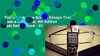 Full E-book  Law School Essays That Made a Difference, 6th Edition  Best Sellers Rank : #3