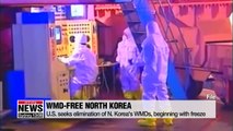U.S. seeks elimination of N. Korea's WMDs that begins with freeze: State Dept.