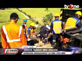 Kereta Tangki BBM Anjlok