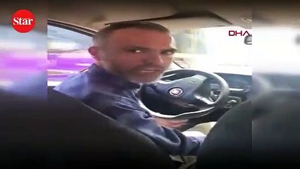 Kısa mesafeyi duyunca kadın yolcuyu araçtan indirmek istedi