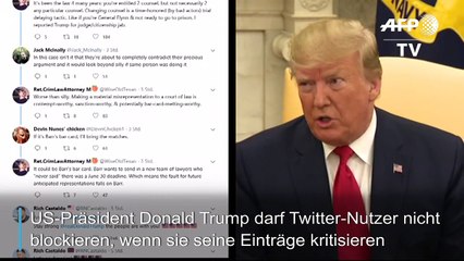 Trump darf Kritiker bei Twitter nicht blockieren