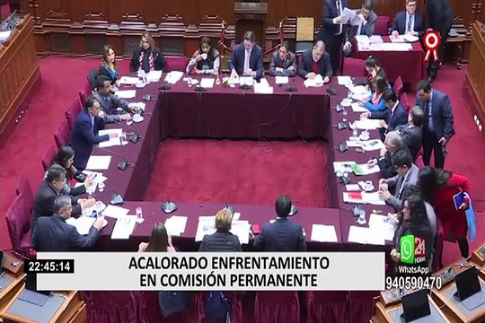 Comisión Permanente protagoniza acalorado debate por caso Chávarry