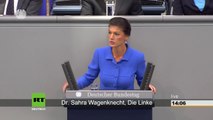 Skrupellos und eine Strafe fürs Land - Wagenknecht zerpflückt Bundesregierung