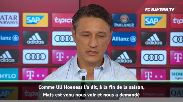 Bayern - Kovac : Hummels a refusé la concurrence avec Süle et Hernandez