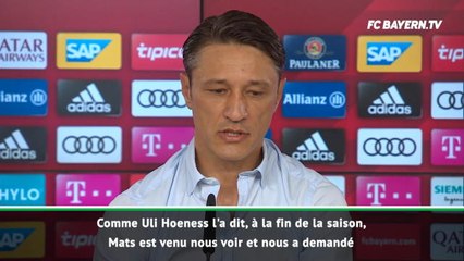 Bayern - Kovac : "Hummels a refusé la concurrence avec Süle et Hernandez"