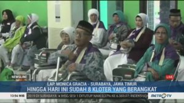 8 Kloter JCH Asal Embarkasi Surabaya Sudah Berangkat ke Tanah Suci