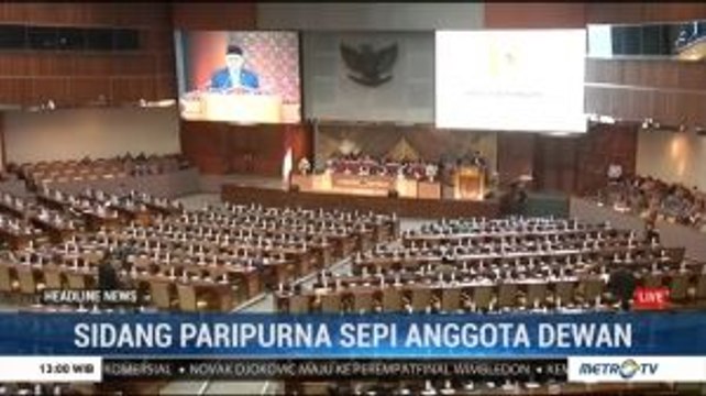 Rapat Paripurna Bahas RAPBN 2020 Sepi Anggota Dewan