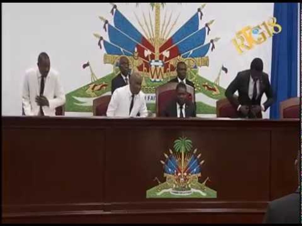 Parlement haïtien.- Cérémonie d'ouverture de la première session de l'année législative 2017.