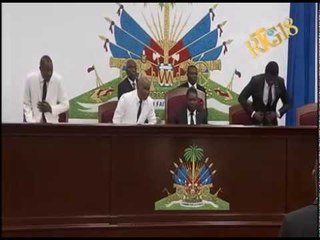 Parlement haïtien.- Cérémonie d'ouverture de la première session de l'année législative 2017.