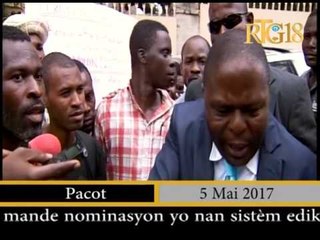 L'intervention du  Ministre de l'Education , Pierre Josué A.Cadet sur le dossier de paiement