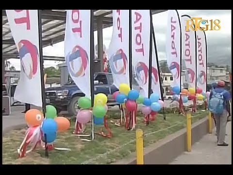 Haïti.- Inauguration de la station-service Total sur la route de l'Aéroport