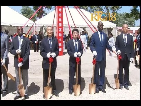 Haïti / Taïwan.- Cérémonie de pose de la première pierre du nouveau Campus de la Fondation