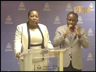 Haïti.- Coordinatrice du PNCS, Phanèse Laguerre / Conférence de presse