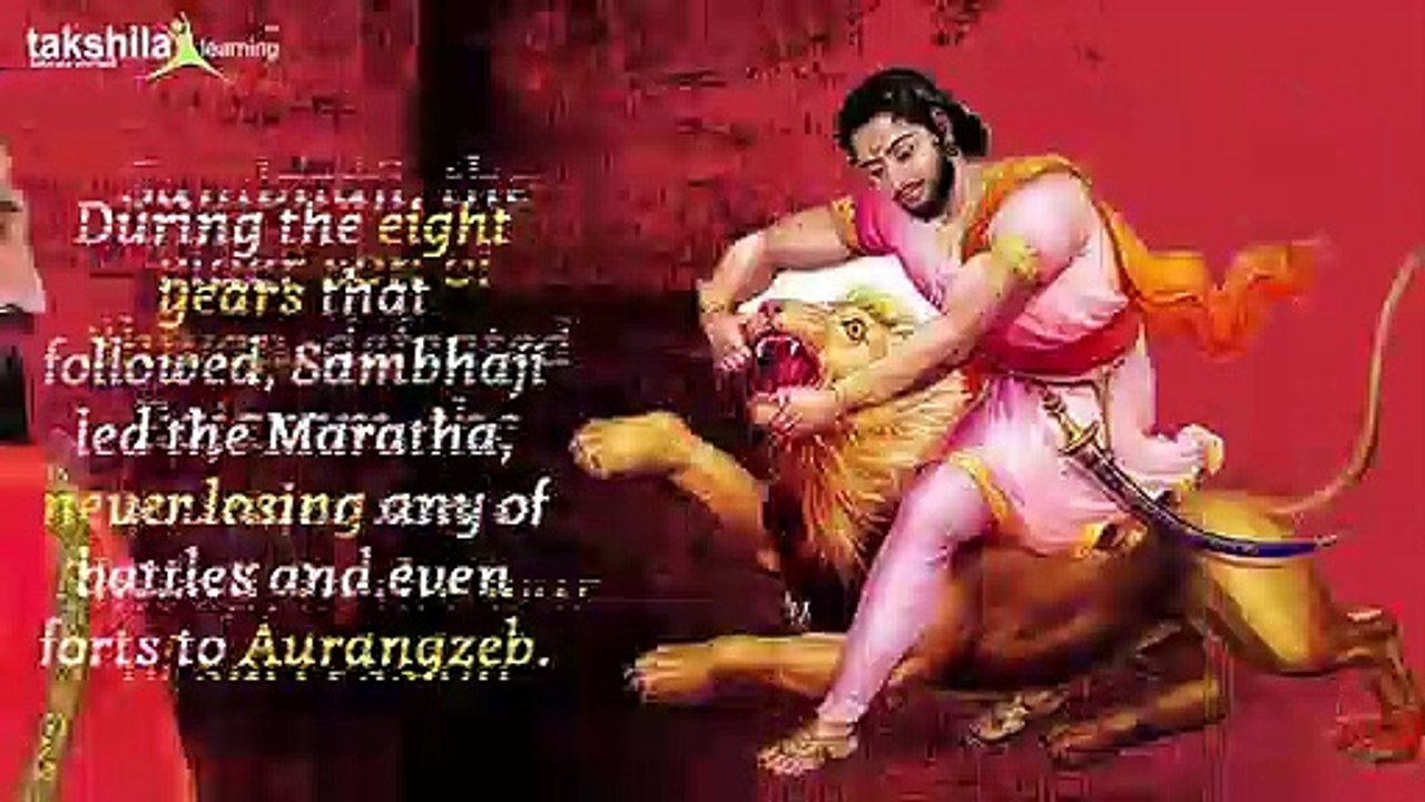 Story of Chatrapati Sambhaji Maharaj (Elder son of Shivaji) - History
