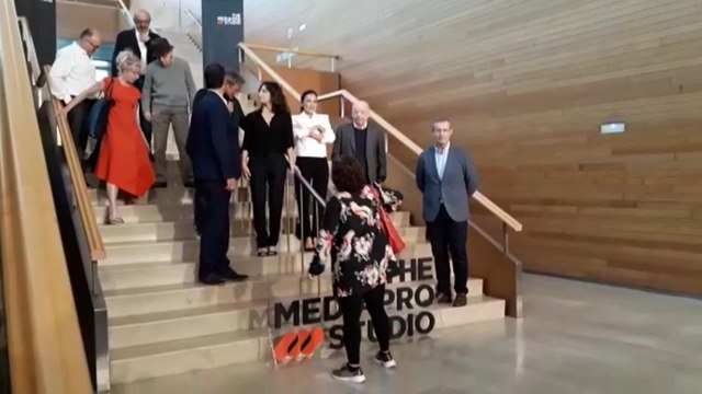 Woody Allen en el Photocall del Kursaal antes de presentar su nueva película