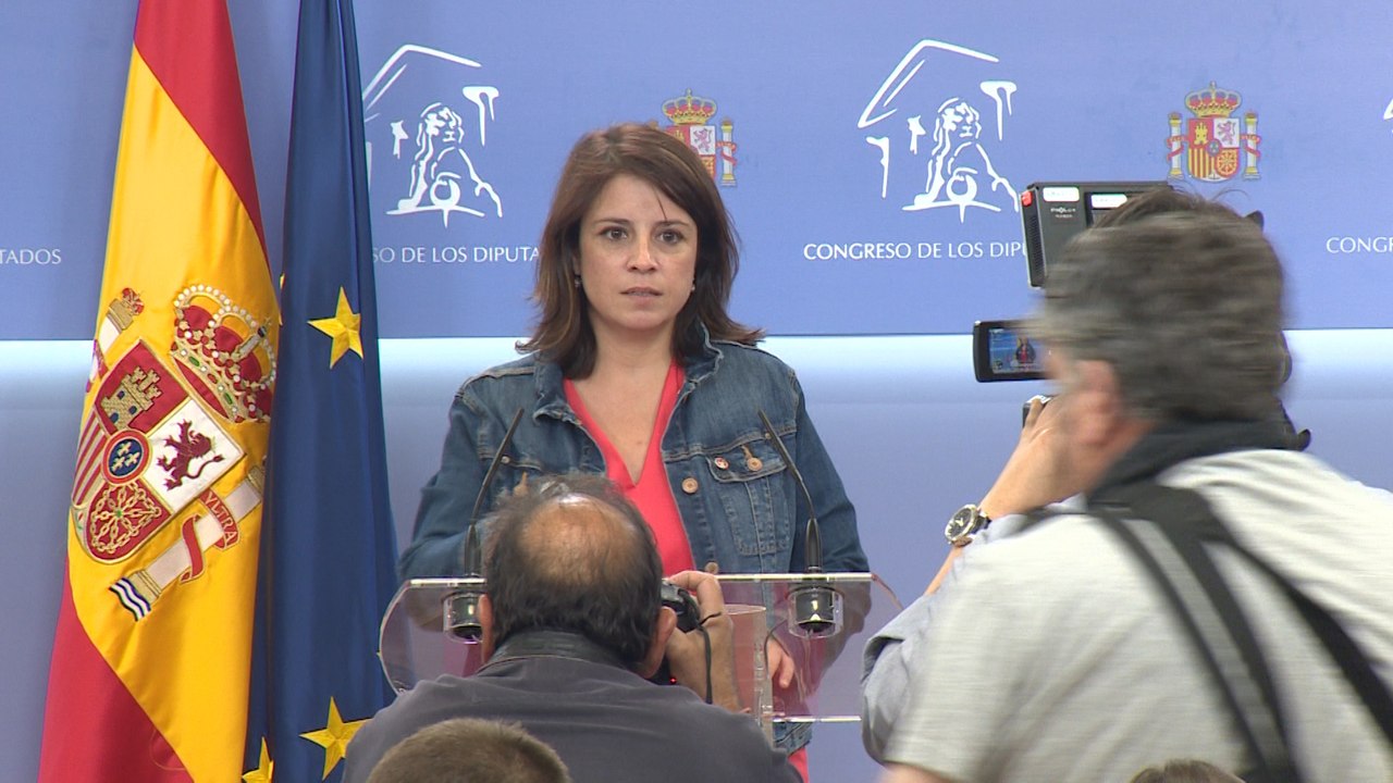 Rueda de prensa de Adriana Lastra
