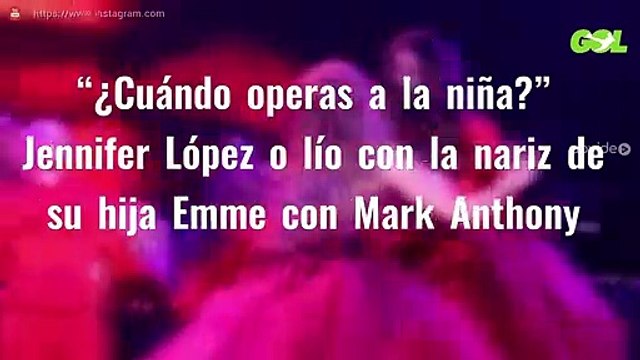 “¿Cuándo operas a la niña?” Jennifer López o lío con la nariz de su hija Emme con Mark Anthony