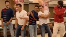 Salman Khan, Kichcha Sudeep Get Dance Lesson From Prabhudheva || Filmibeat Telugu