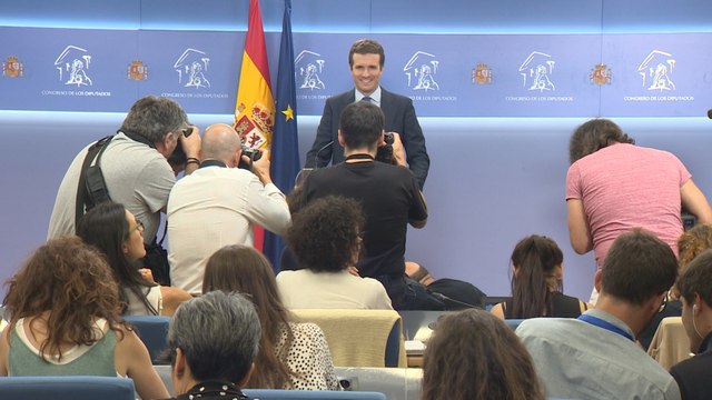 Casado en rueda de prensa tras la reunión con Sánchez
