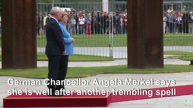 Merkel says 'very well' despite third shaking spell