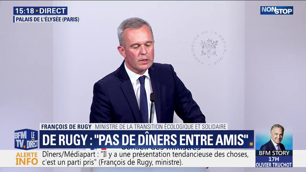 Dîner de la Saint-Valentin: François de Rugy assure que "ça n'a pas coûté un euro à l'Assemblée nationale"
