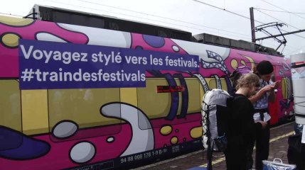 La SNCB amène les festivaliers à Dour