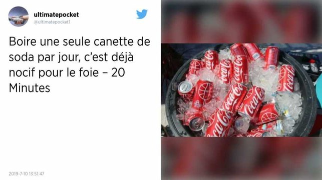 Santé : Boire une canette de soda par jour, c’est déjà trop pour votre foie