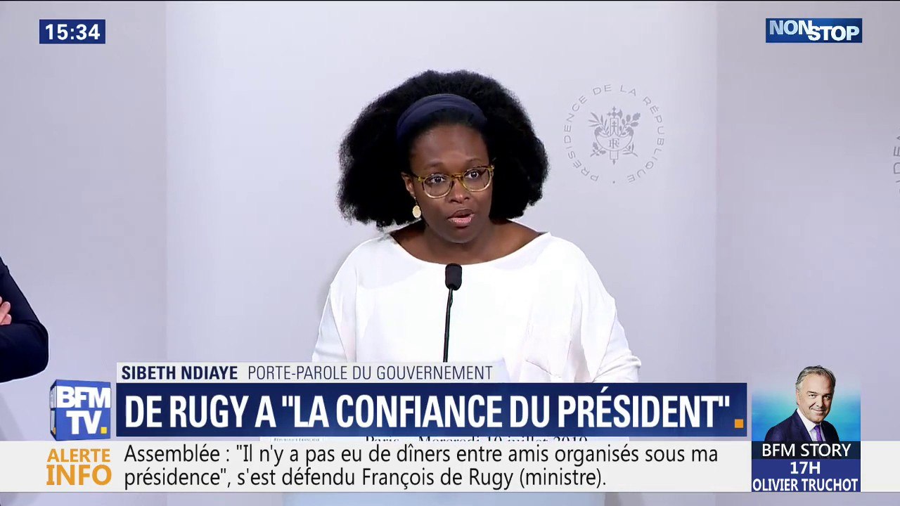 Sibeth Ndiaye déclare que François de Rugy "conserve bien évidemment la confiance du Président et du Premier ministre"