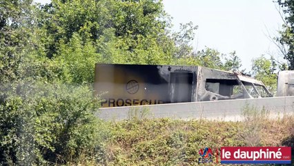 Braquage sur l'A43 : le fourgon attaqué par les malfaiteurs était vide