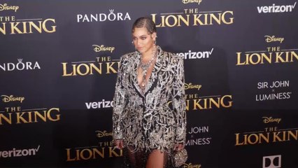 Beyonce Arrives at "The Lion King" Premiere in LA