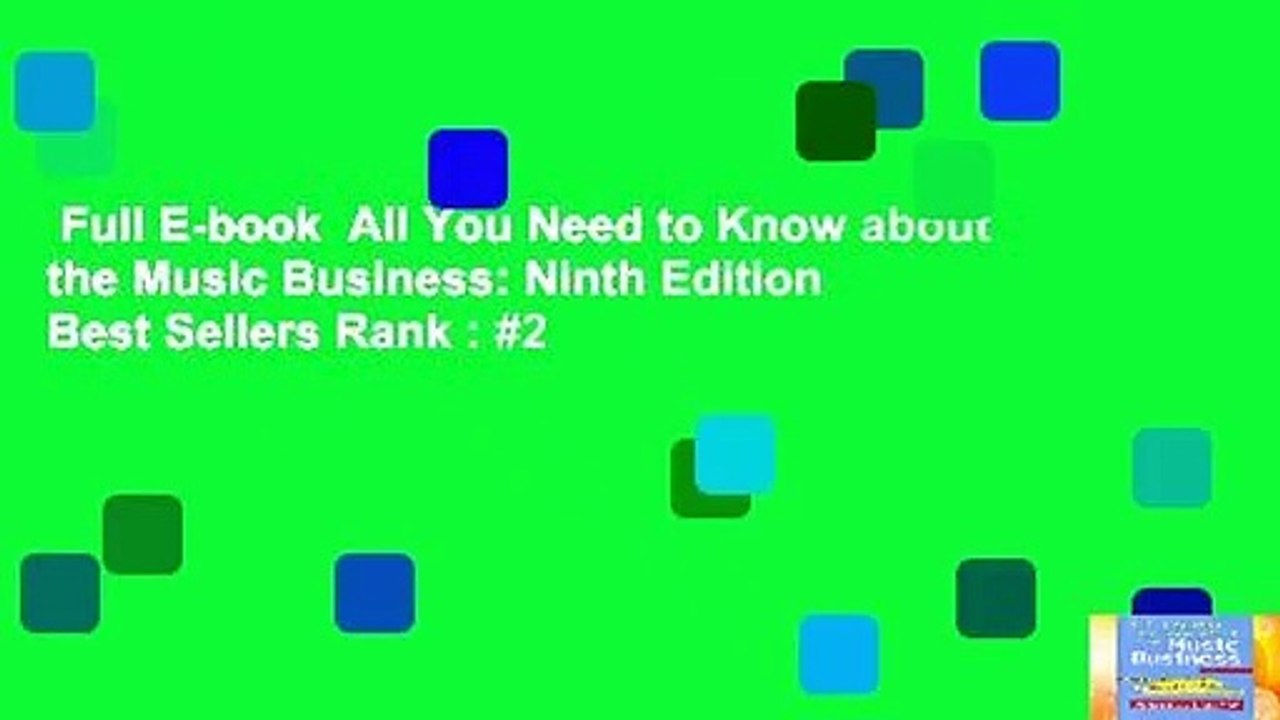 Full E-book  All You Need to Know about the Music Business: Ninth Edition  Best Sellers Rank : #2