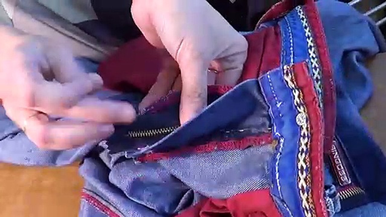 Cách thay dây kéo quần Jean