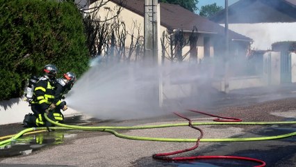 Incendie rue du général Berniquet à Lunéville
