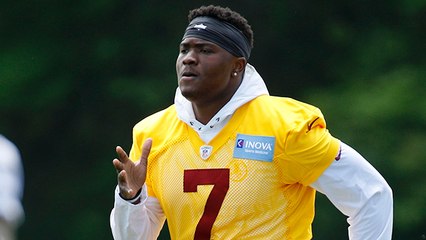 Dwayne Haskins responds to Burleson's praise