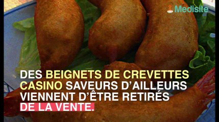 Rappel de beignets de crevettes casino pour présence de listéria