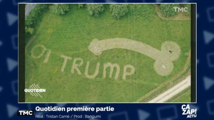 Les dessins étonnants d'un agriculteur Anglais pour accueillir Donald Trump