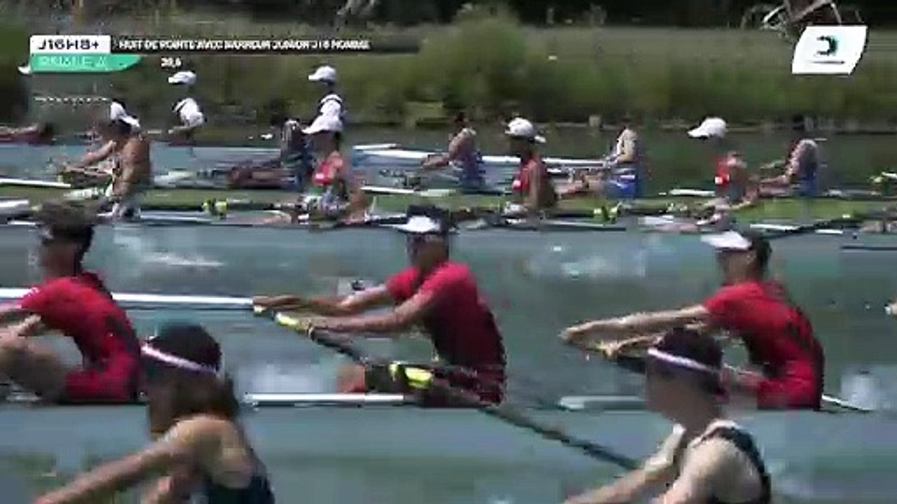 Championnat de France J16 Bateaux longs Libourne 2019 - Finale du huit barré hommes J16H8+