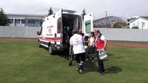 Ambulans helikopter yaralı kadın için havalandı - DÜZCE