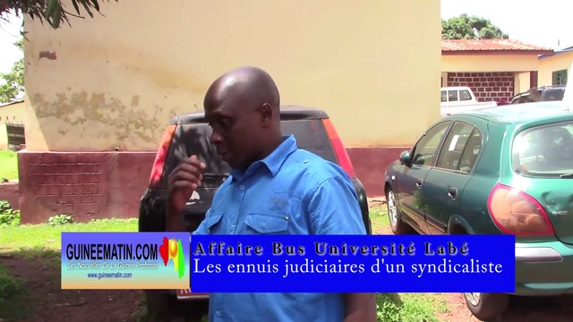 Affaire Bus de l'Université Hafia : des ennuis judiciaires pour le syndicaliste Fodé Camara