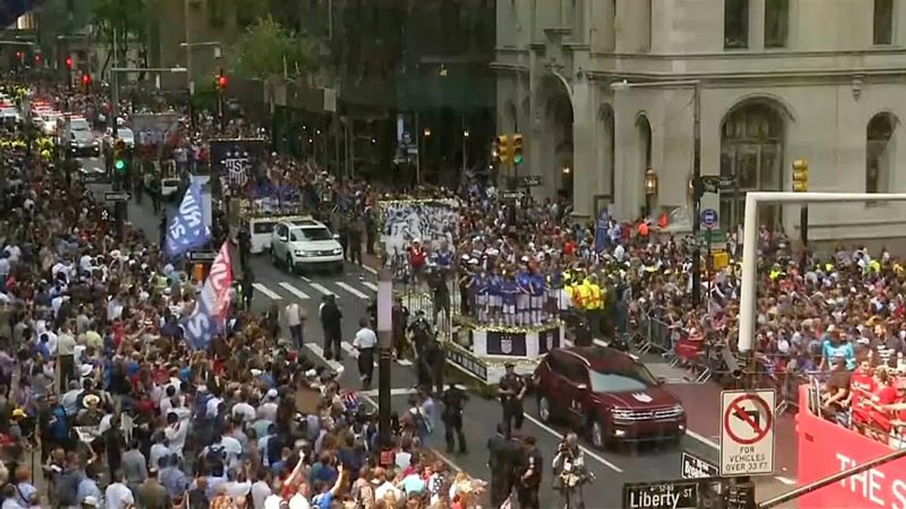 New York feiert US-Weltmeisterinnen