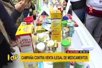 La Victoria: realizan campaña contra venta ilegal de medicamentos
