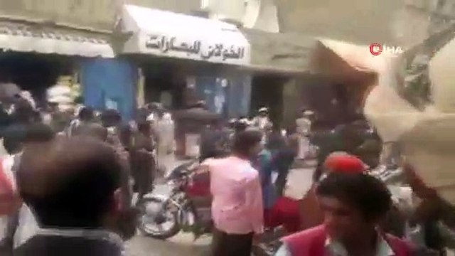 - Husiler ile esnaf arasında ‘para’ kavgası- Ortalık savaş alanına döndü, o anlar saniye saniye kameraya yansıdı